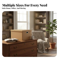 Lidded Cardboard Box with Lid Household Storage Stackable Design for Students