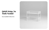 Multi-Compartment Desk Organizer Space-Saving desktop storage rack and complimentary Standing