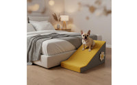 Dog Steps for Bed Gentle Slope Pet Stairs Foam Pet Stairs Easy Assembly Lightweight for Felines