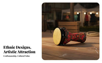 Rich Sound 12-Inch Tunable Djembe Portable Mechanically Tuned Djembe Long-Lasting Hand Drum Ready to Play for Professionals, Performers, Live Performance, Music Practice, Studio Recording, Outdoor Use