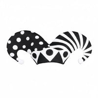 Harlequins Clown Hat Black and Checkered Fool Hat Funny Party Accessory for April Fools, Stage Performance