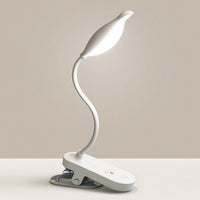 Adjustable Brightness LED Clamp-Mounted Desk Lamp Dimmable Bird-Shaped Lamp with Clamp Flexible Arm Gooseneck Reading Light Eye-Friendly for Students, Bedside