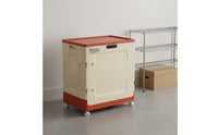 Dust-Proof Combination Lock Storage Box Dustproof Wheeled Storage Container Heavy Duty Lockable Utility Box Portable for Dorm Room, Car Trunk