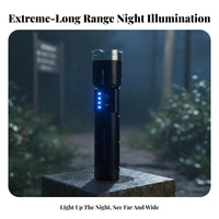 Battery-Powered Lamp Flashlight Type-C Fast Charging High Power Zoomable Flashlight Long Range Waterproof Torch Shockproof