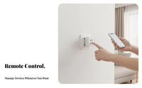 Mini Smart Socket Small Design Mini Smart Plug Voice Activated Plug Easy Setup Distance Control Outlet No Hub Required for Home