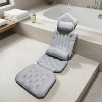 Padded Bathtub Bath Cushion with Hanging Loop Soft Full Body Bath Pillow Non-Slip Skin-Friendly for Home Bathroom