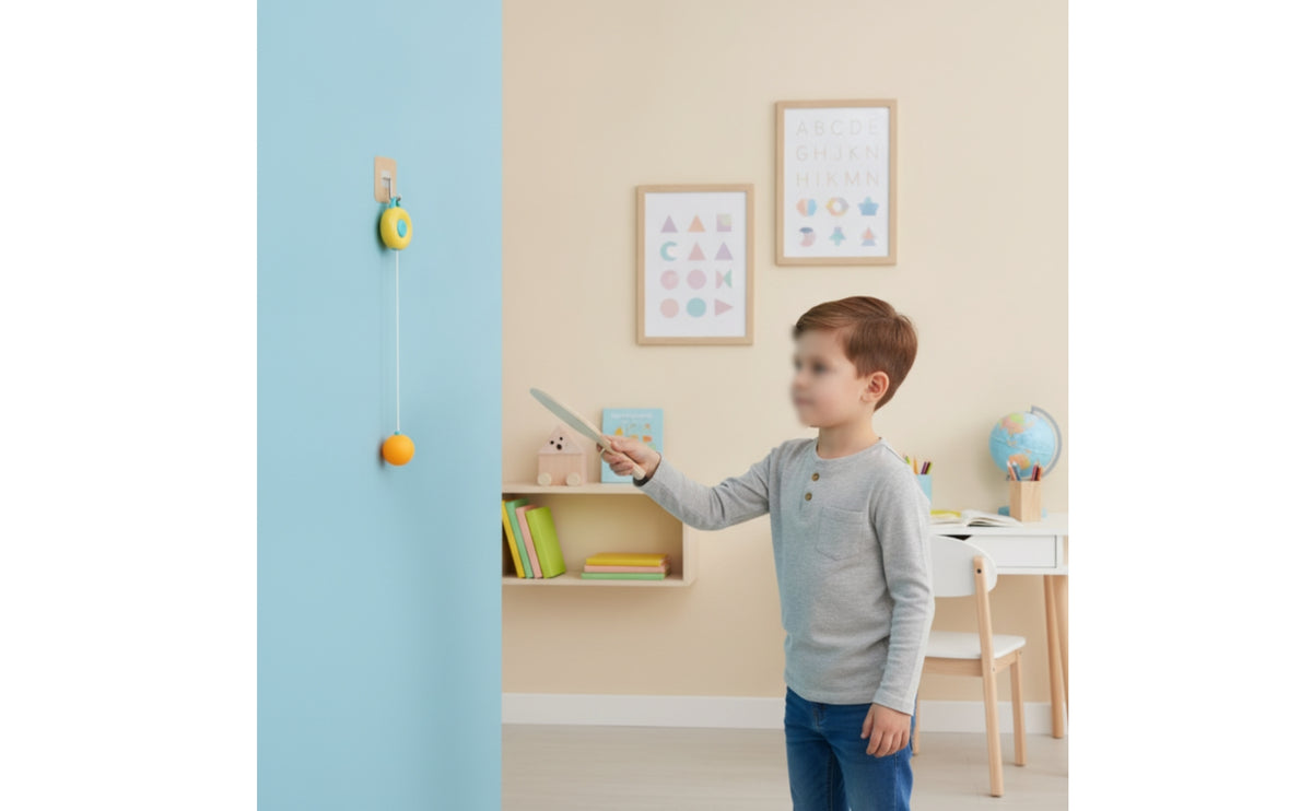 Hanging Indoor Racket Sport Pong Parent-Child Interaction Hanging Table Tennis Set Automatic Return Solo Indoor Racket Sport Pong Practice Set