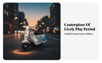 Scooter-Style Toy Motorcycle Inertial Light and Sound Motorcycle