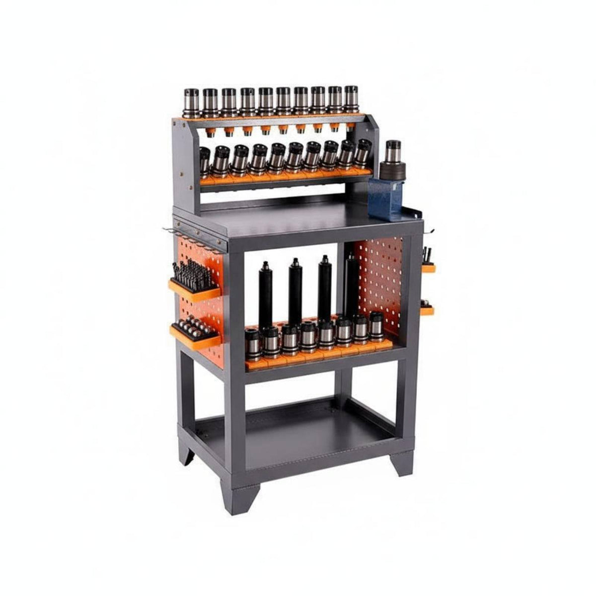 Heavy Duty Machining Center Tool Trolley Long-Lasting Mobile CNC Tool Trolley Locking Wheels Workshop Furniture Large Capacity for Machinists, Manufacturers, Mechanics, Factory, Warehouse, Garage
