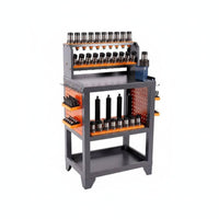 Heavy Duty Machining Center Tool Trolley Long-Lasting Mobile CNC Tool Trolley Locking Wheels Workshop Furniture Large Capacity for Machinists, Manufacturers, Mechanics, Factory, Warehouse, Garage