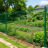 Outdoor Wire Mesh Fence, Welded Wire Mesh, 1.8m x 3m, Low Carbon Steel, Dark Forest Color, Garden Fence, Animal-Proof Fence