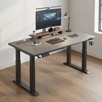 Electric Standing Desk Memory Presets Twin Motor Adjustable Desk Sturdy Construction for Remote Workers, Tall People, Study Room, Bedroom