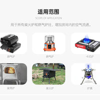 户外热能风扇自动运转提高热效率取暖器柴火炉卡式炉金属取暖风扇