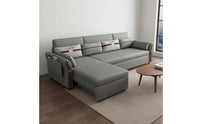 Convertible Sectional Sofa Bed with Storage Multi-Functional Multifunctional Storage Sofa Bed Space Saving Living Room Furniture