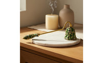 Candle Wick Smotherer Smokeless Dome Candle Wick Smotherer Foliage Enamel Wick Smotherer Elegant Design Rust Resistant