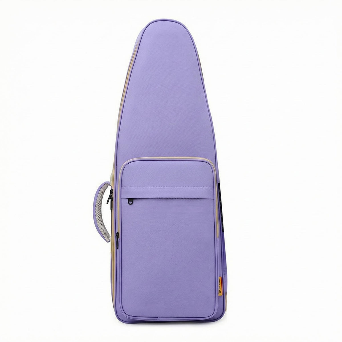 Water-Resistant Bamboo Flute Bag Curved Fit Triangular Flute Backpack Mesh Pocket Wind Instrument Bag Carry Handle