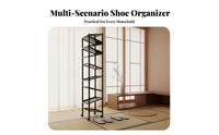 Space-Saving Multi-Layer Shoe Rack Dust-Proof Multi-Tier Shoe Shelf Japanese Design Household Storage Easy Assembly for Students, Homeowners, Dormitory, Dorm Room, Behind the Door, Small Areas