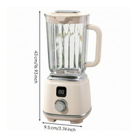 Juice Blender Rotary Knob Electric Blender Juice Mixer Easy to Clean Small Appliance Stainless Steel Blade
