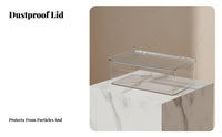 Clear organizer with Handles Space-Saving Organizer Box adaptable Use for Desktop