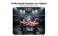 Arm Wrestling Table Heavy Duty Steel Frame Arm Wrestling Battle Table Includes Pulley Strength Training Equipment for Professionals, Beginners