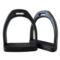 Textured Plastic Stirrups with Rubber Inserts Long-Lasting Non-Slip Stirrups Comfortable Shock-Absorbing for Stables