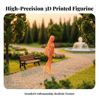 1:64 Scale People Figure Realistic 1:87 Scale Human Model Miniature Scene Layout Figures High Intricacy Tiny People Model