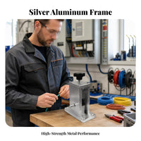 Compact Adjustable Wire Stripping Machine Brushed Silver Finish Hand Drill Cable Stripper Mounting Holes