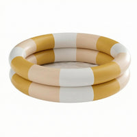 Air Valve Double-Band Pool Low-Height Round Inflatable Pool Wide Basin Water Play Item Soft Padded Bottom