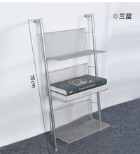 ins网红杂志架靠墙落地置物服装陈列折叠cd碟片收纳架书报展示架 出口杂志架（可调）银色