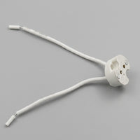 High Temperature Resistant MR16 Lamp Holder for 111v-240v DIY Lighting, Ceramic Connector with Silicone Wire, Two-Pin Lighting, 10 Pack
