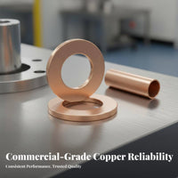 Flat Copper Washer Copper Flat Gasket Oxidation Resistance Metal Sealing Gasket for Marine Technicians, Plumbing, Machinery Repair