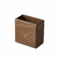 Wall-Mounted Storage Box Polished Finish Wooden Wall Container Space Saving