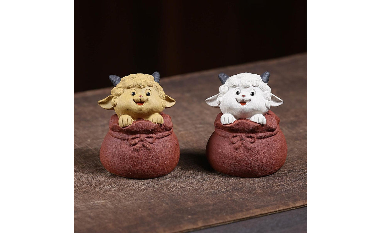 Sheep Tea Pet Realistic Sheep Ornament Cute Lamb Ornament