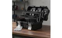 3-Layer Folding Waterproof 3 Layer Tool Organizer Heavy-Duty Portable Maintenance Tool Case for Mechanics, DIY Enthusiasts, Garage