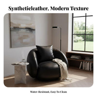 Modern Design Rounded Tub Chair Curved Outline Upholstered Circle Lounger Deep Seat Seating Furniture Multi-Purpose for Business Owners, Interior Designers, Reception Area, Hotel Lobby, Lounge, Living Room