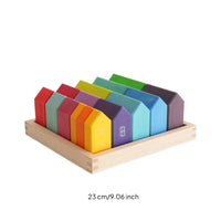City Construction Stacking Blocks Colorful House Building Blocks Creative for Nursery