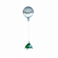 Micro-Landscape Decor Glass Turtle Aquarium Ornament Cute Design Floating Glass Turtle for Desktop