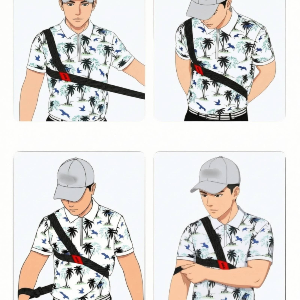 Golf Swing Training Strap Universal Golf Swing Practice Aid Arm Band Lightweight Elastic for Golfers