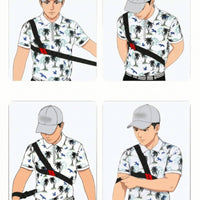 Golf Swing Training Strap Universal Golf Swing Practice Aid Arm Band Lightweight Elastic for Golfers