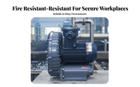 Hazard-Resistant-Resistant Blower Pure Copper Coil Motor Medium Pressure Air Blower Cast Aluminum Industrial Fan for Factory Workers