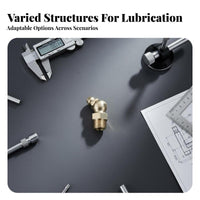 Rust Resistant Brass Grease Nipple Precision Machined Straight Brass Oil Nozzle Leak-Proof