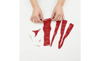 Split-Skirt Dress with Stockings High Slit Lace Dress with Underwear off-the-Shoulder Clothing for Hobbyists