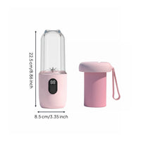 Portable Blender Electric Travel Juicer Quick-Activation Mini Blender for Journeyers, Fitness Enthusiasts, Outdoor, Gym