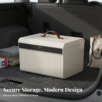 Privacy Protection Portable Safe Box Long-Lasting Body Combination Lock Box Dustproof for Car, Office, Dorm Room