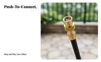Misting Sprinkler Fine Mist Spray Adjustable Misting Nozzle Cooling Effect Adjustable Garden Mister for Balcony, Patio, Lawn