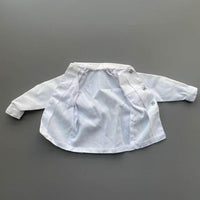 Pointed Collar 1/6 Scale Doll Shirt Long Sleeves Collared Button-up Doll Shirt Chest Pocket Toy Clothing Woven Textile