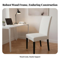 Removable and launderable Cover Upholstered Dining Chair sturdy Wood Frame Fabric Armchair With Armrests Indoor Furniture Minimalist Design for Homeowners, Students, Seniors, Office, Restaurant, Study Room, Bedroom