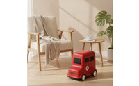 Vehicle Trash Can with Lid Retro Mini Car Trash Can Bus Waste Bin Cute Compact for Children, Bedroom, Dorm Room