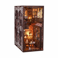DIY Bookend Scene Model Kit Creative Bookend Scene Wooden Pieces 3D Puzzle House