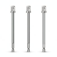 3 Pieces Hex Shank Extension Adapter Long Hardware Secured Fit for Diyers